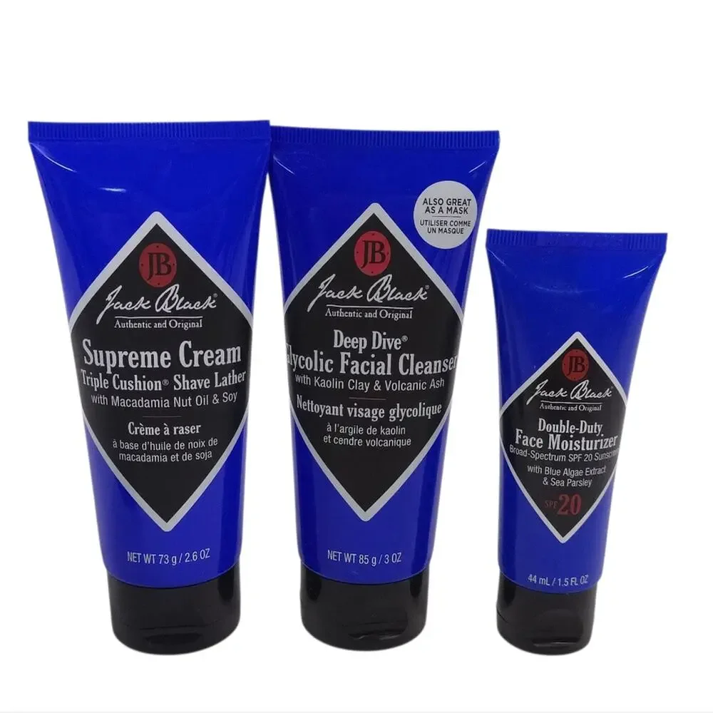 Jack Black Carry On Essentials On The Fly Daily Routine Cleanser Moisturizer